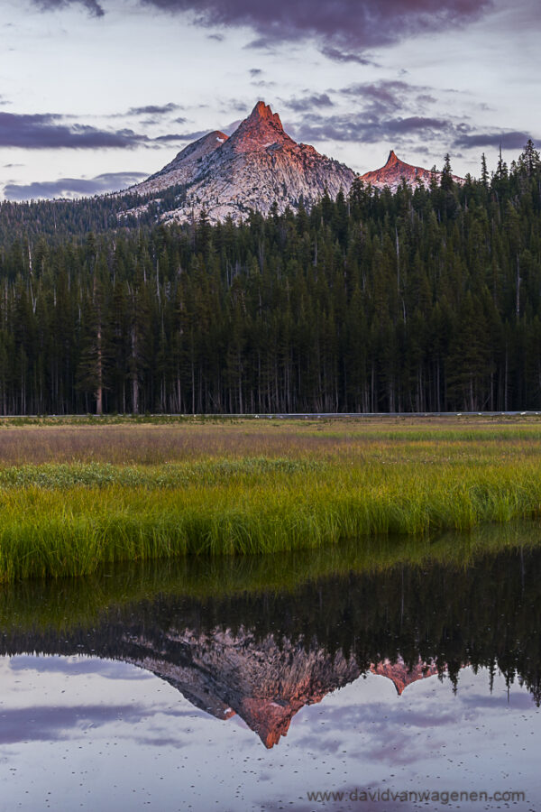 Cathedral Peak at Sunset