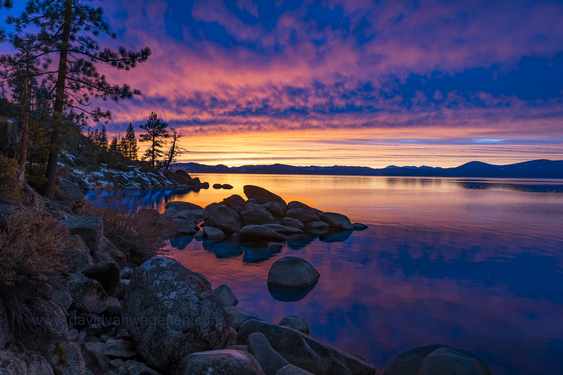Lake Tahoe December Colors David Van Wagenen