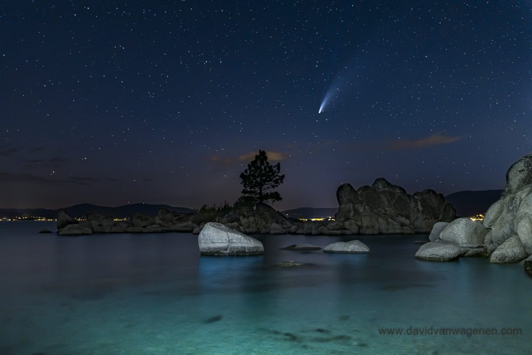 Lake Tahoe Neowise Comet